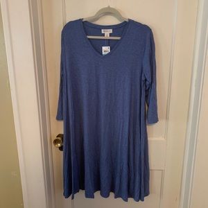 NWT Blue V Neck Swing Dress from Macy’s